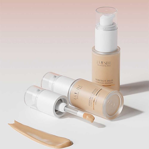 라에스떼 퍼펙트 듀오 컨실데이션 32ml 촉촉한 커버력 세럼 지성 파데 파운데이션