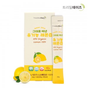 [트리밀데이즈] 그대로 짜낸 유기농 레몬즙 20gX15포 / 1박스