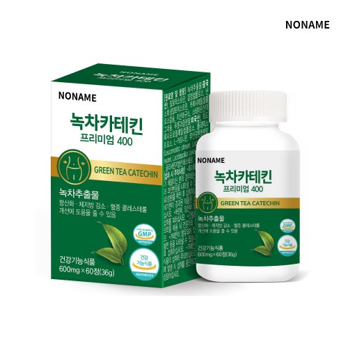 NONAME 녹차 카테킨 체지방감소 다이어트보조제 프리미엄 400 (600mg x 60정)